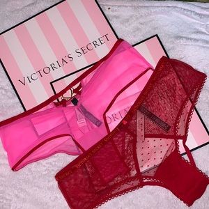 NEW WITH TAGS -TWO VICTORIA‎ SECRET CHEEKY PANTY